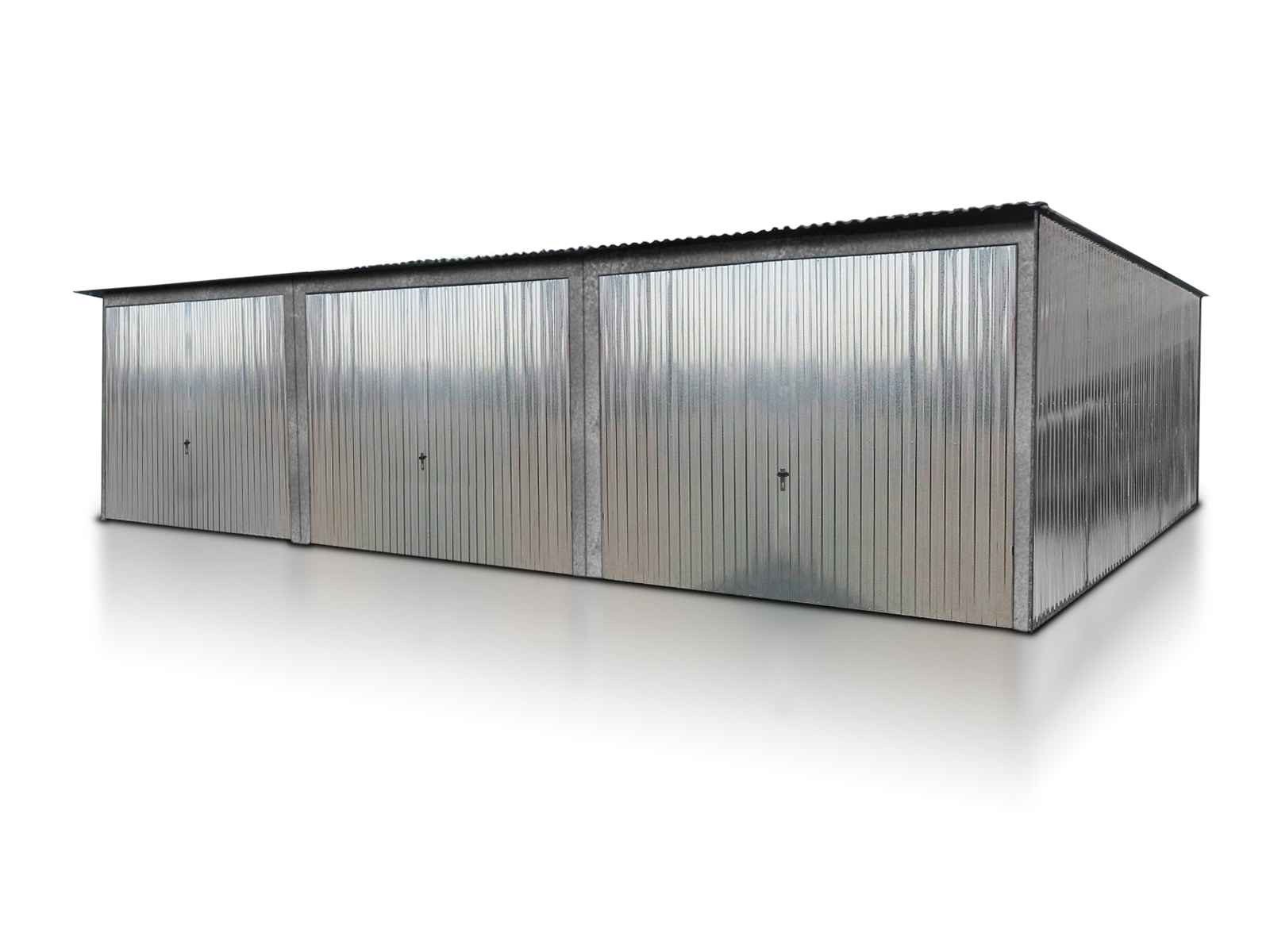 Garaże blaszane trzystanowiskowe Skoczów