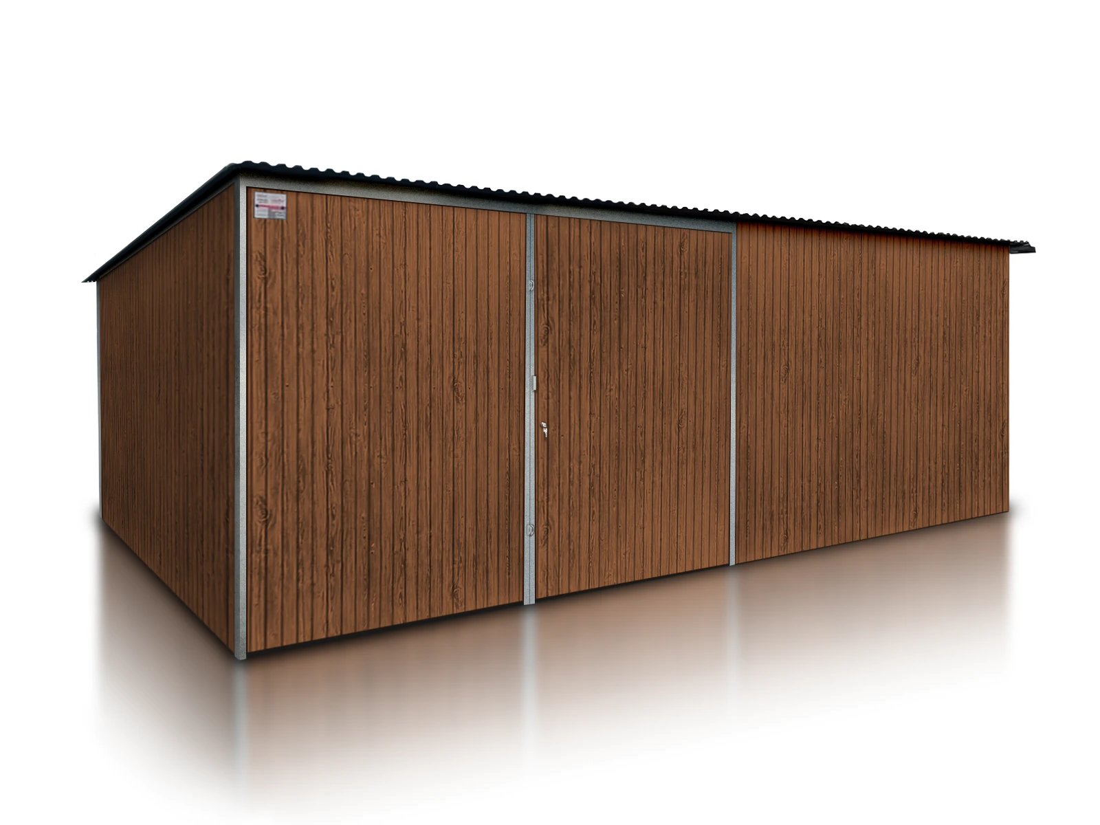 Garaż jednostanowiskowy 6x5m drewnopodobny