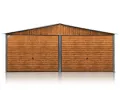 Garaż dwustanowiskowy 6x5m drewnopodobny