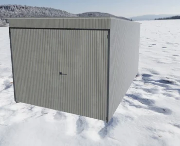 Garaż blaszany jednostanowiskowy 2.5x4m Ocynk Outlet