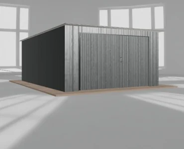 Garaż blaszany jednostanowiskowy 4x5m Grafit Outlet