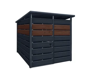 Wiata śmietnikowa 2.5x1.5m Grafit Outlet