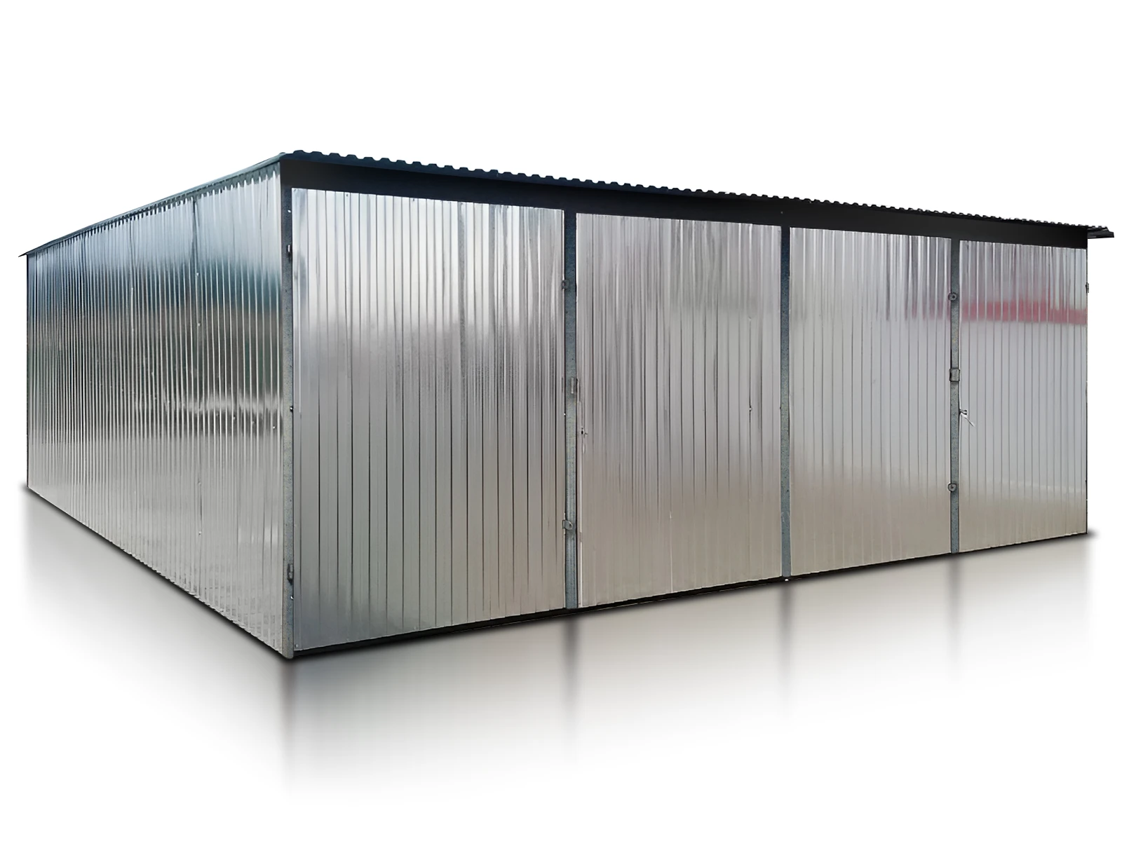 Garaz Blaszany Dwustanowiskowy 6X5 M Ocynk