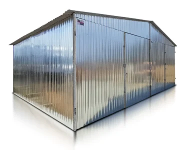Garaż blaszany dwustanowiskowy 6x6 m