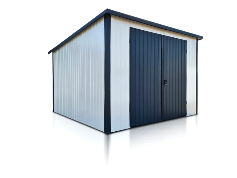 Garaż blaszany blaszak 3x3m biały brama grafit