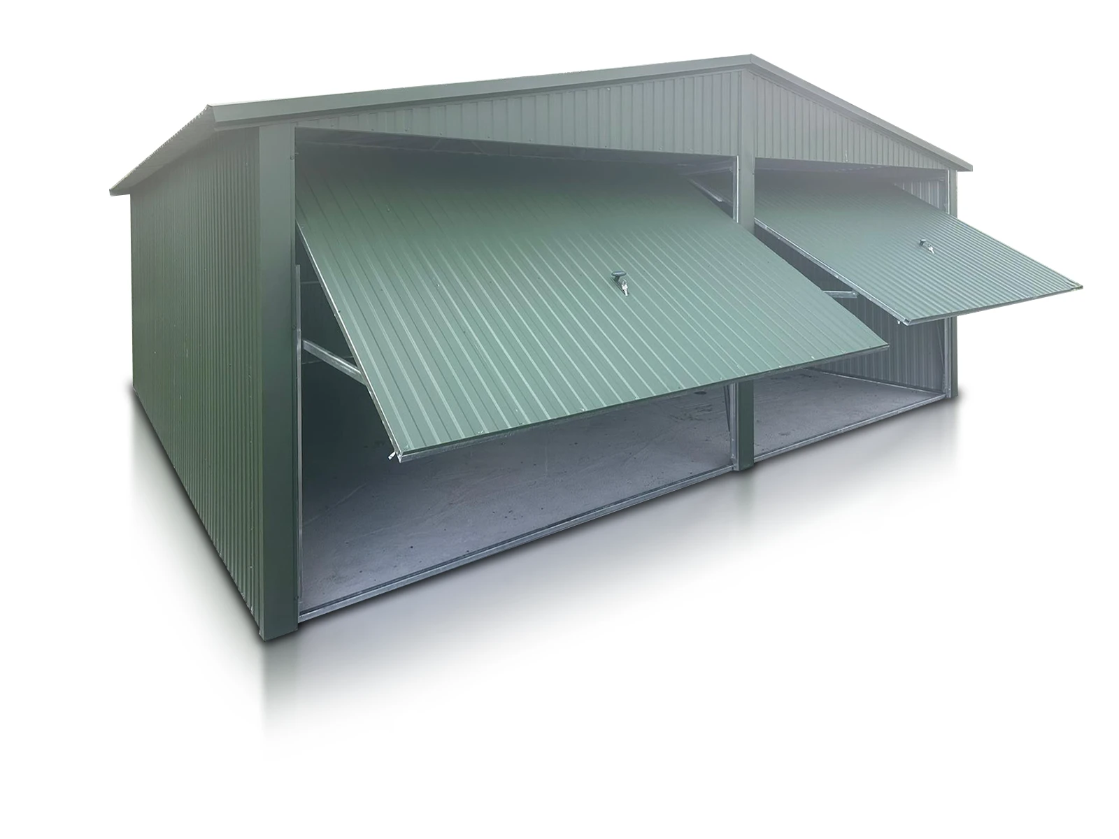 Garaz Dwustanowiskowy 6X5 M Zielony