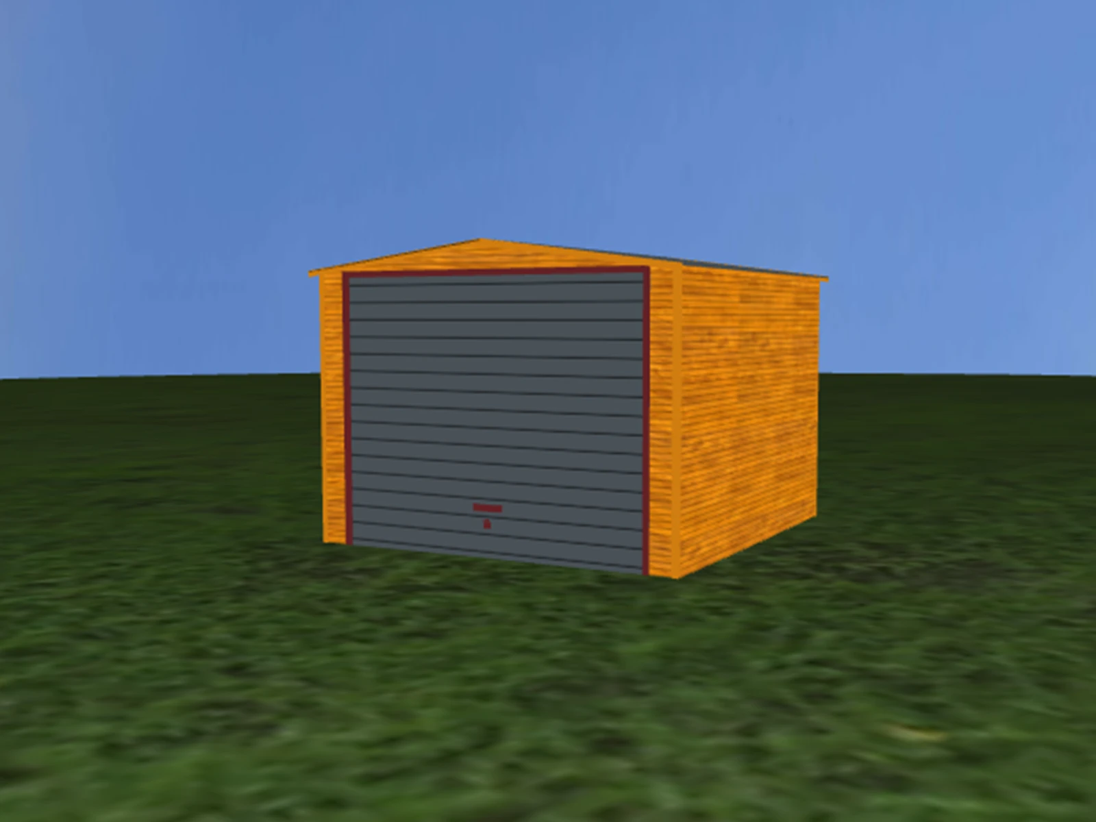 Garaz Blaszany Jednostanowiskowy 340X350 Dach Dwuspadowy Multigloss