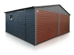 garaz podwojny 6x5 m dwuspadowy dach