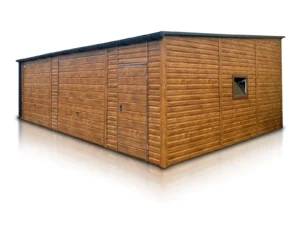 garaz blaszany 9x6 nowoczesne garaze drewnopodobne