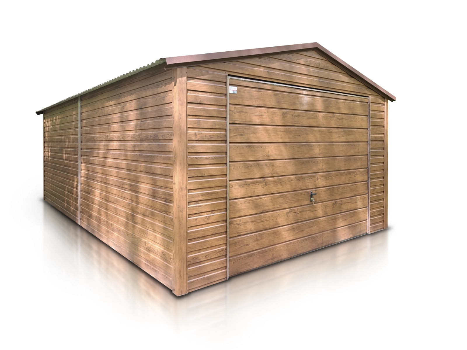 Garaz Blaszany Pojedynczy 4X6 Drewnopodobny