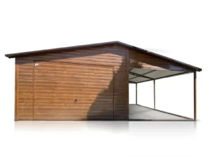 garaz jednostanowiskowy 4x6 m wiata 3m