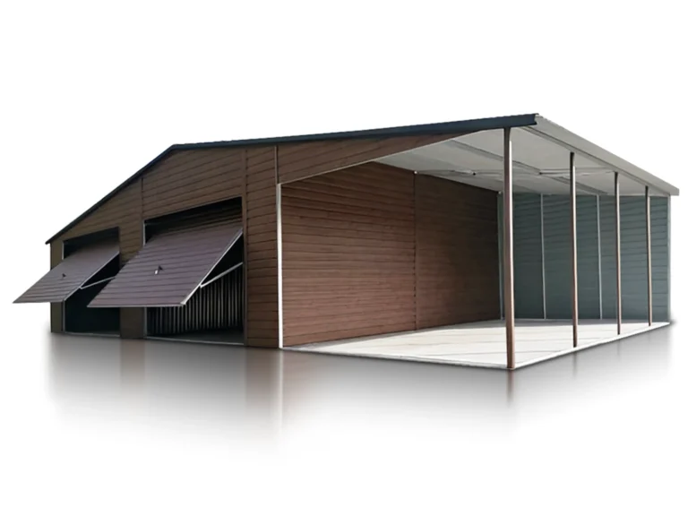 Garaż blaszany dwustanowiskowy 8x6 m