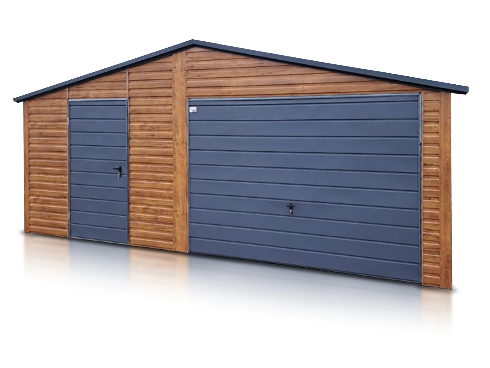 Garaz Blaszany Jednostanowiskowy 6X5 M Dwuspad