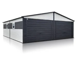garaz blaszany dwustanowiskowy 7x7 m
