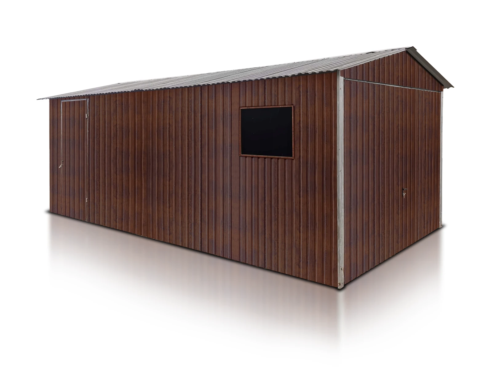 Garaz Jednostanowiskowy 3X5 Dwuspadowy Brama Uchylna