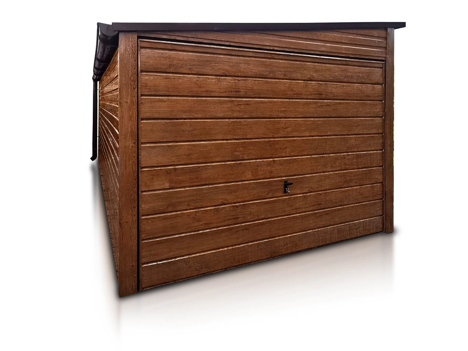 Garaz Blaszany Pojedynczy 4X5M Drewnopodobny