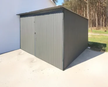 Garaż blaszany 3x3m blaszaki garaż blaszak grafit garaże