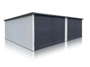 garaz dwustanowiskowy 7x5 m dach jednospadowy