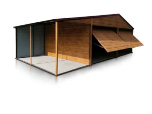 garaz dwustanowiskowy 6x5 m wiata 1 m