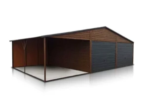 garaz dwustanowiskowy 6x5 m wiata 3 m