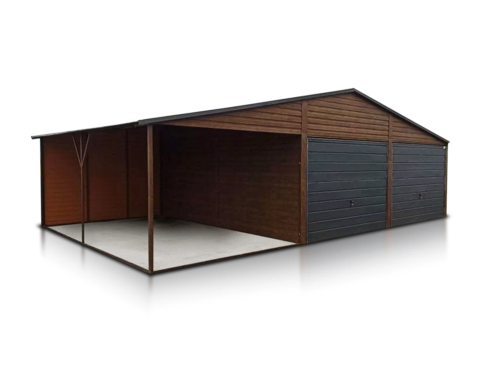 Garaz Dwustanowiskowy 6X5 M Wiata 3 M