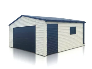 garaz jednostanowiskowy 6x5m szara biel