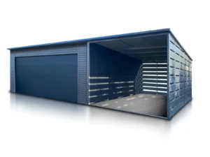 garaz blaszany z wiata 6x6