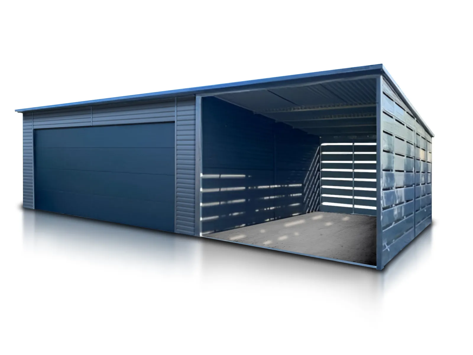 Garaz Blaszany Z Wiata 6X6