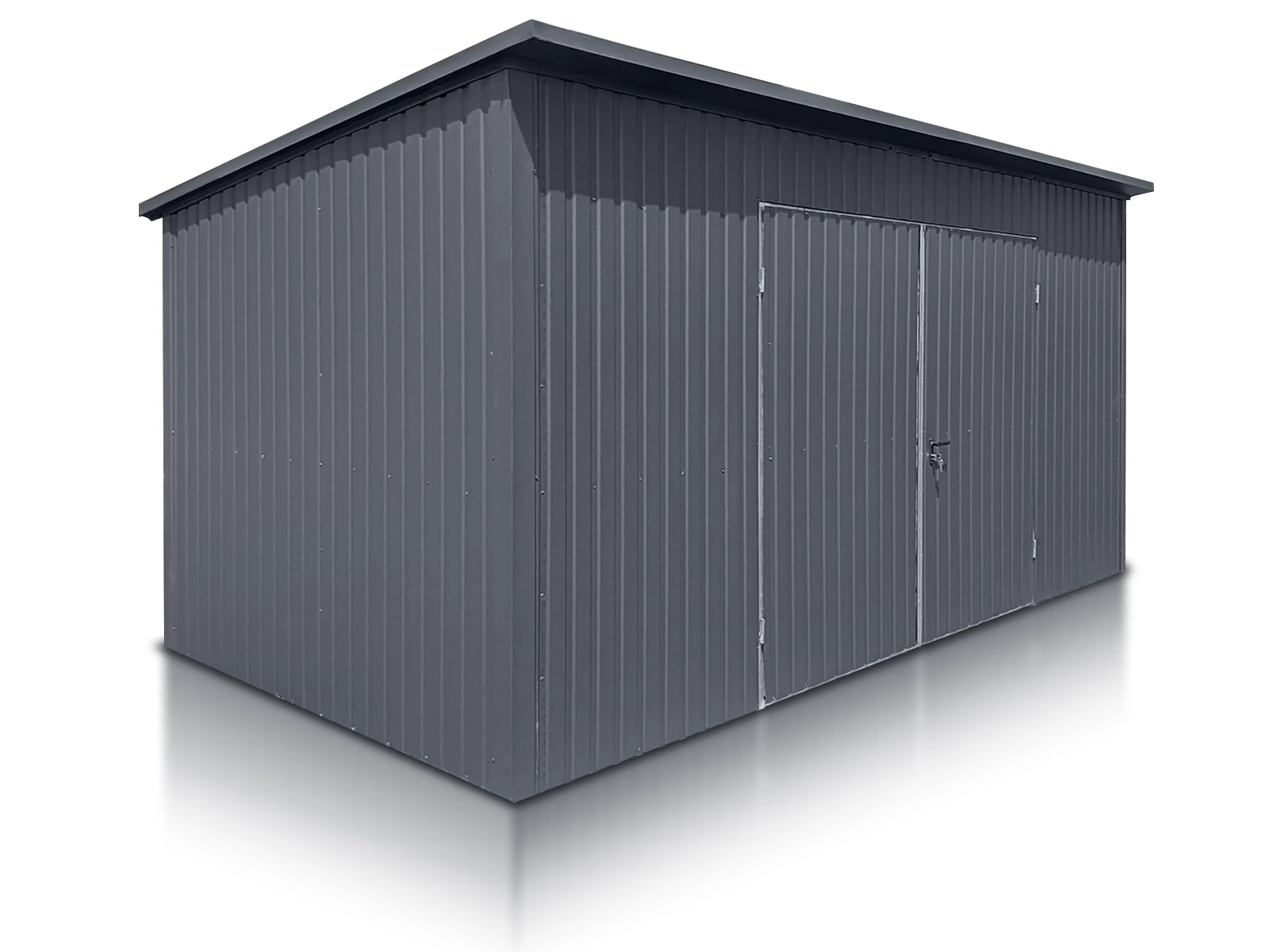 Garaz Blaszany 5X2 5 M Dach Jednospadowy