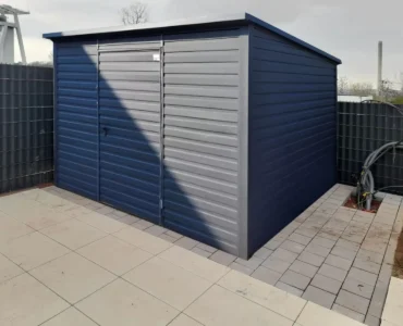 Garaż drewnopodobny grafitowy 3x3m