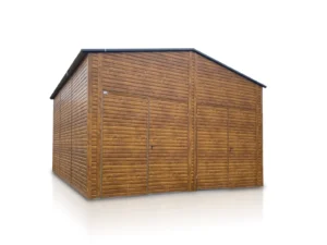 hala blaszana 6 5x6 m dach dwuspadowy brama