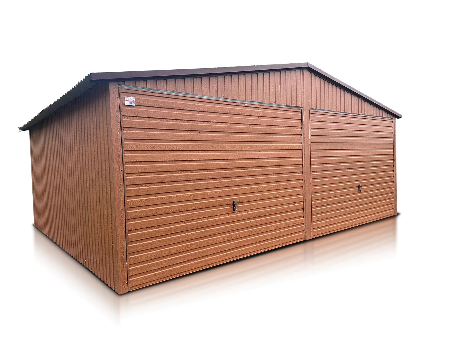 Garaz Dwustanowiskowy 6X5 M Drewnopodobny