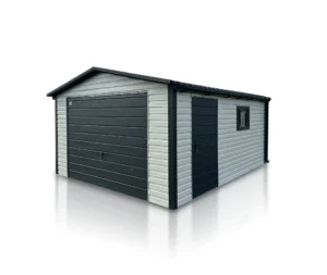 garaz jednostanowiskowy 4x5 m dach dwuspadowy 2