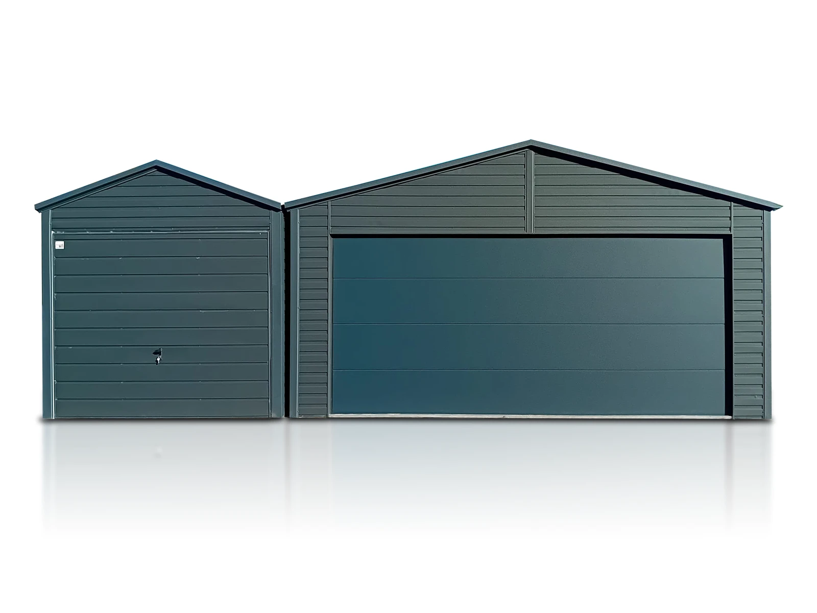 garaz blaszany 6x6 konstrukcja z profili i blachy