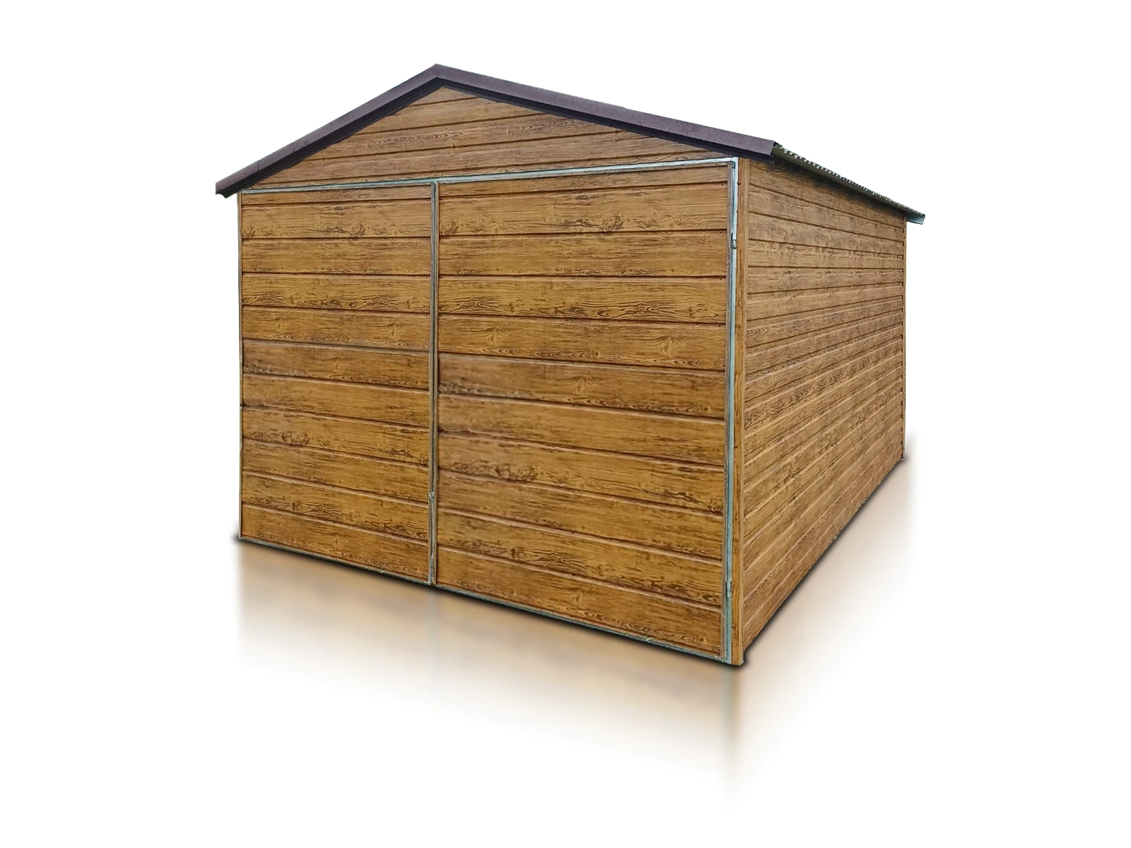 Garaz Jednostanowiskowy 3X5M Dwuspadowy Dach Brama