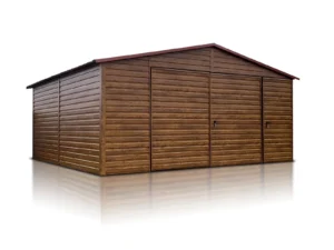 garaz jednostanowiskowy 5x6 m dach dwuspadowy brama