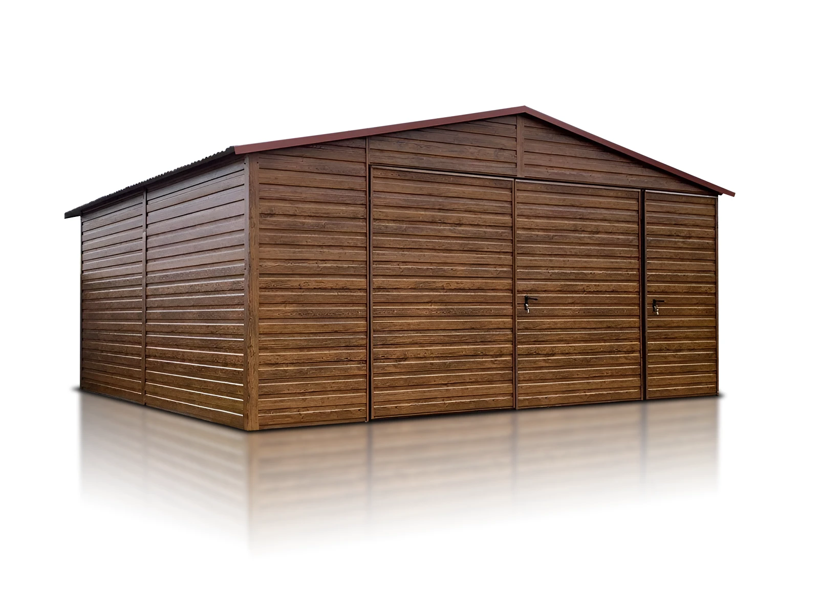 Garaz Jednostanowiskowy 5X6 M Dach Dwuspadowy Brama