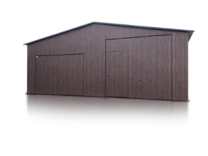 garaz dwustanowiskowy 8x6 m dach dwuspadowy brama
