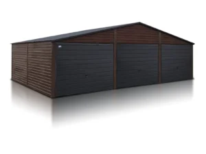 garaz trzystanowiskowy 9x5 m dach dwuspadowy brama