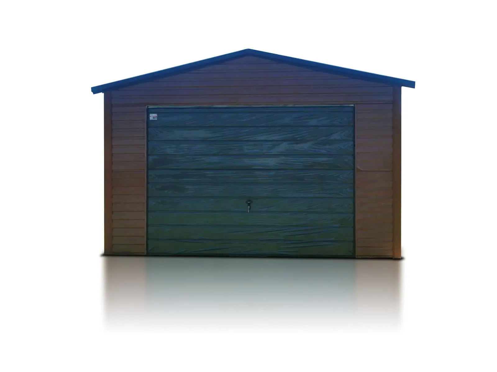 Garaz Blaszany Jednostanowiskowy 4X6 Dwuspad