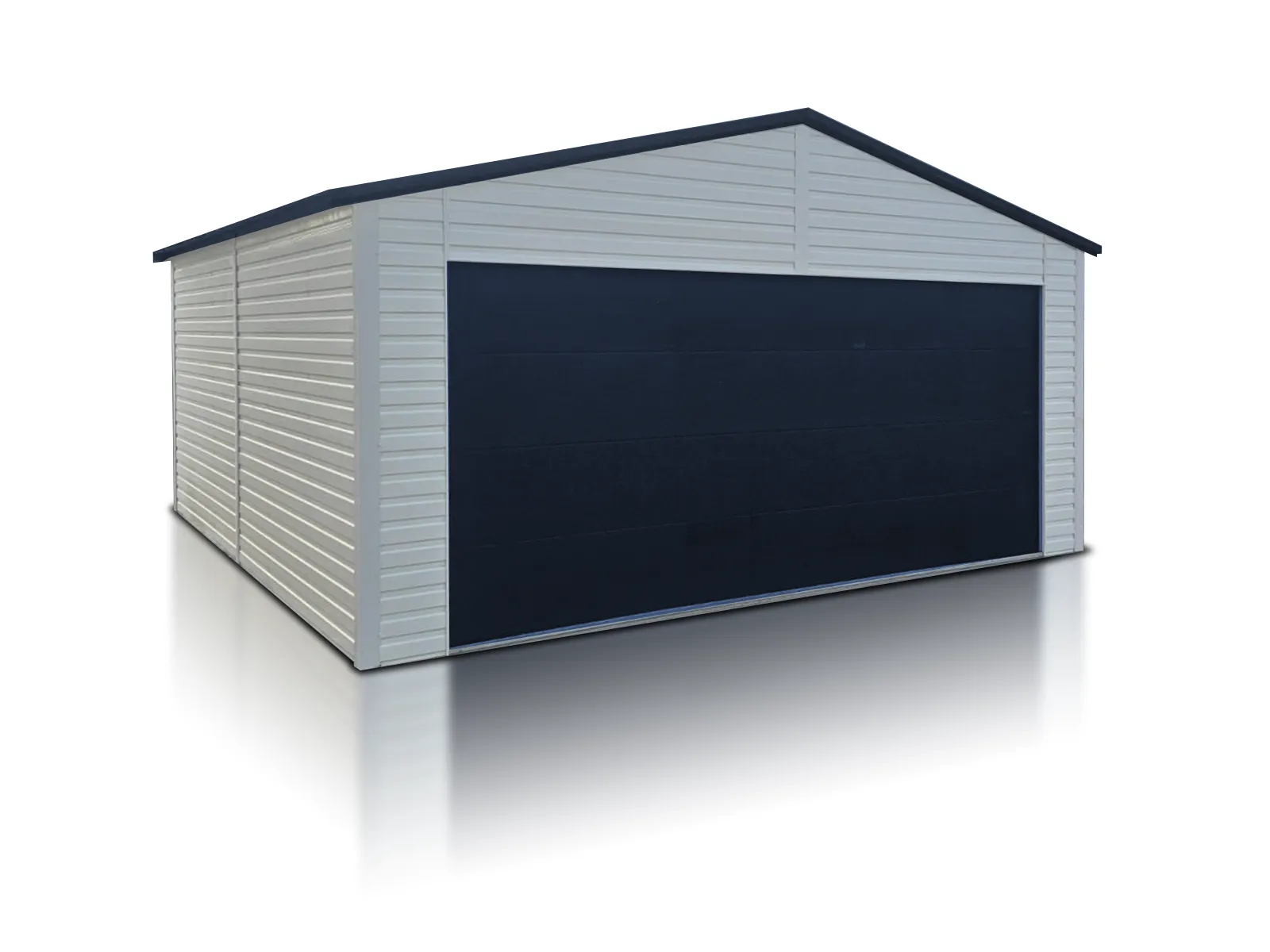 garaz jednostanowiskowy 6x5 5 m dwuspadowy segmentowa