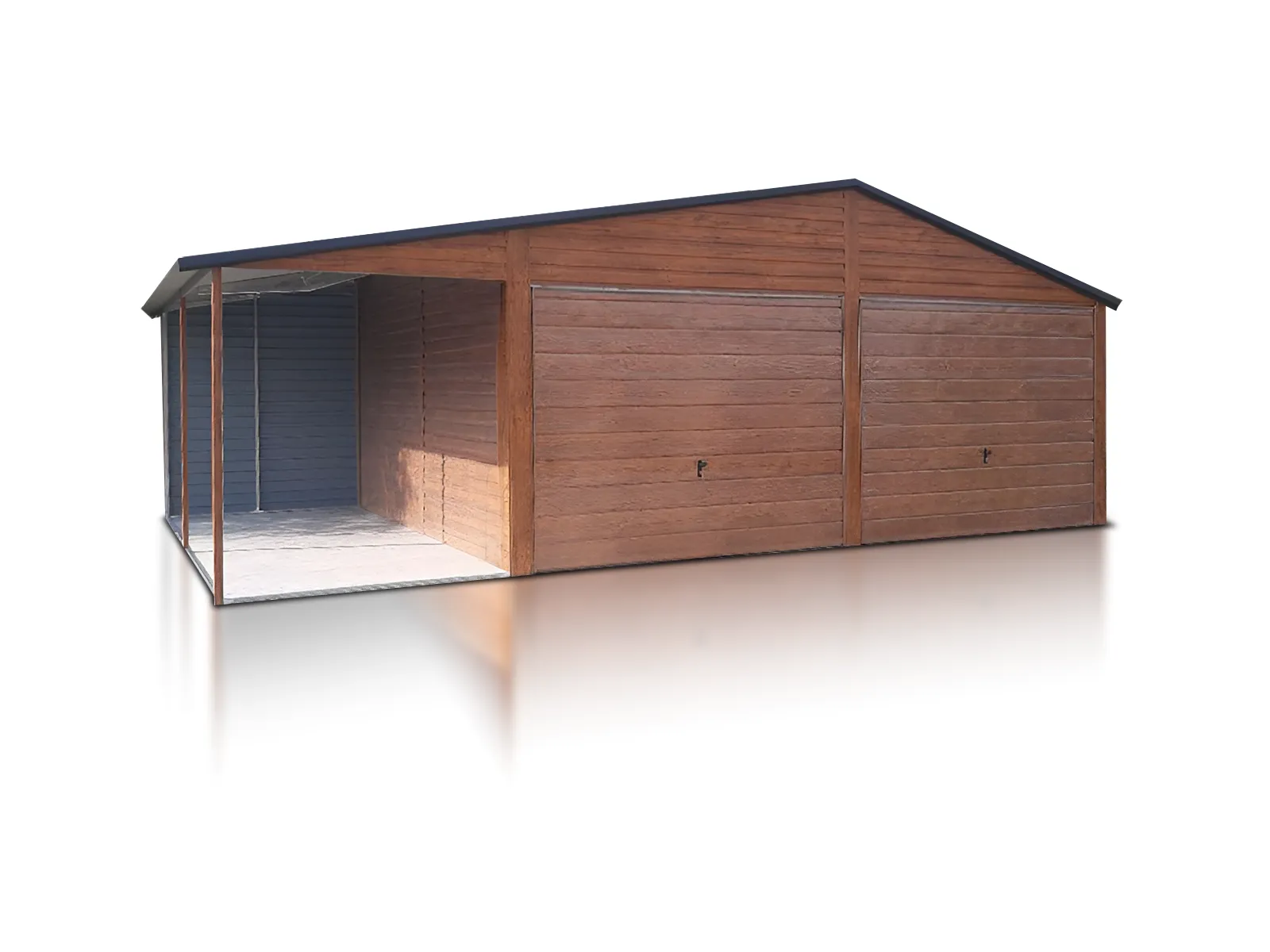 Garaz Blaszany Dwustanowiskowy 6X5 M Wiata 2 M