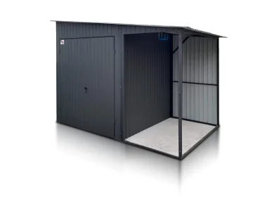 Domek narzędziowy 3.5x2 m Jednospadowy Grafit