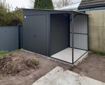 Domek narzędziowy 3.5x2 m Jednospadowy Grafit