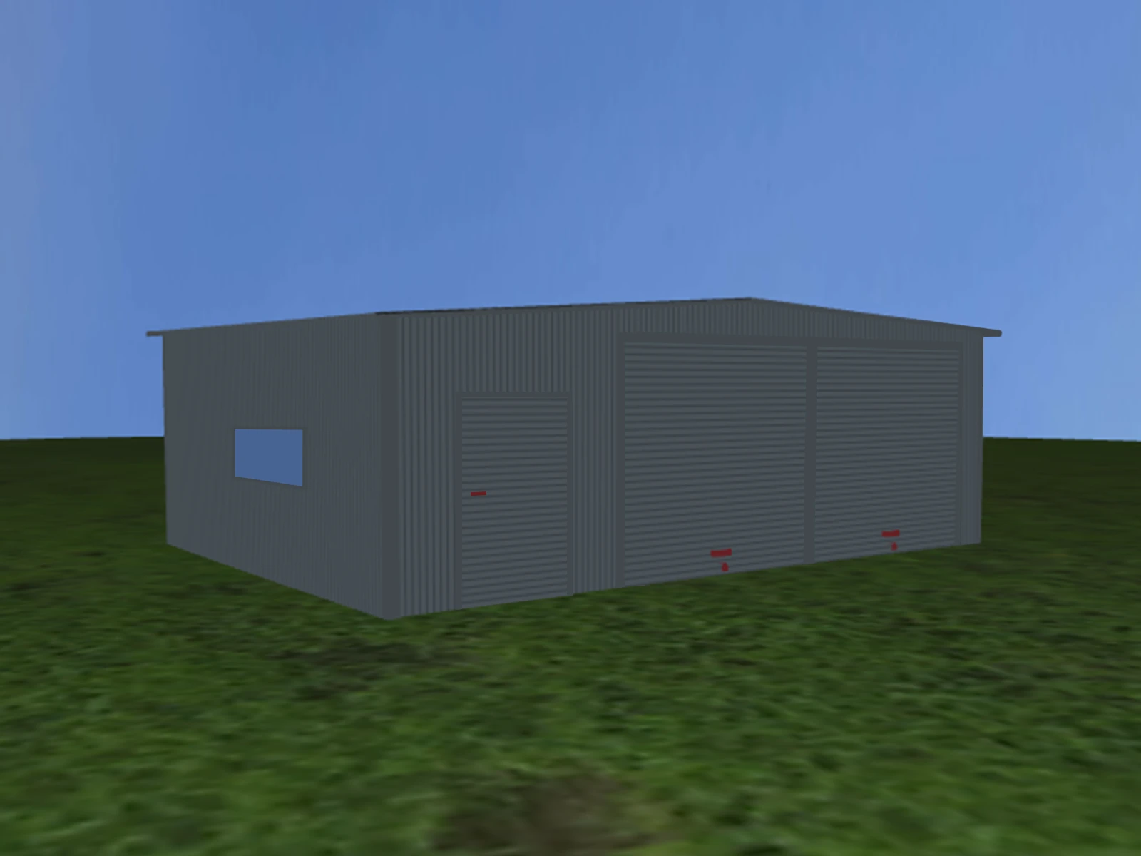 Garaz Blaszany Dwustanowiskowy 8 70X6 50 M Dach Dwuspadowy Grafit