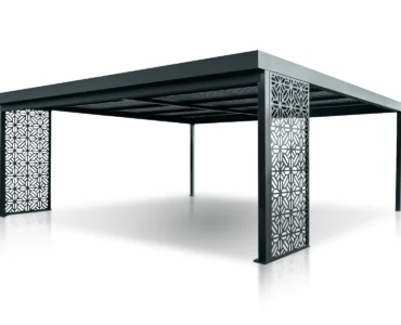 Carport Ażurowe Panele - Wiata garażowa 6x6 m