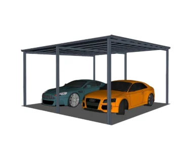 Carport 6x6 Aluminiowa Wiata Samochodowa