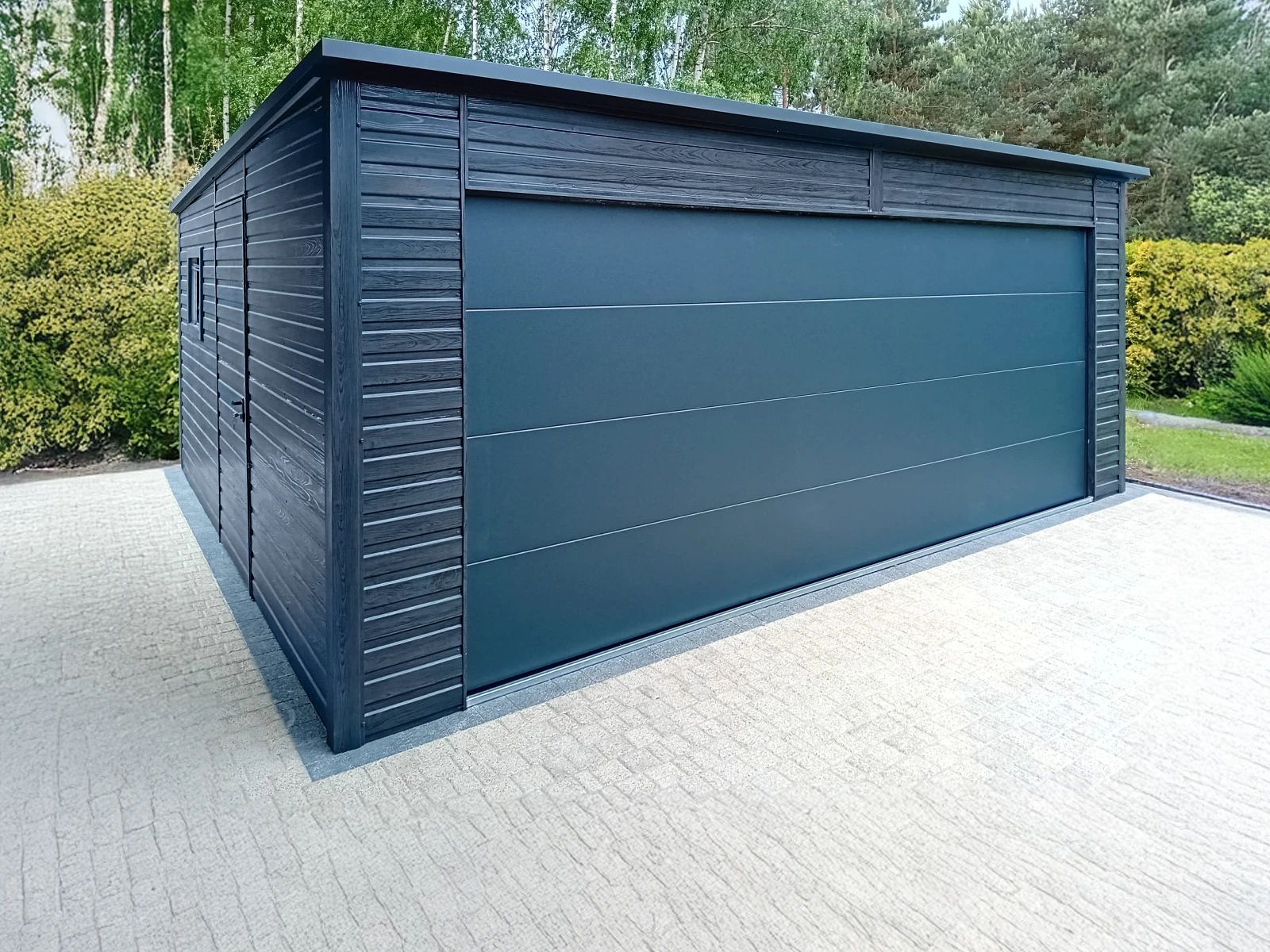 Garaże blaszane Stąporków drewnopodobne