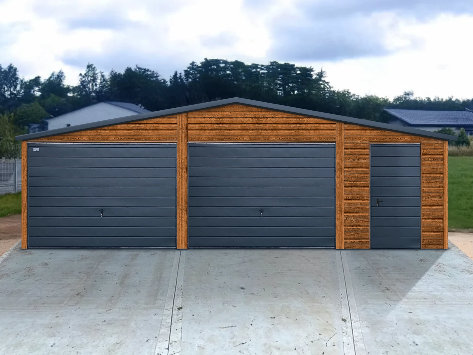 Garaże blaszane Pyrzyce dwustanowiskowy