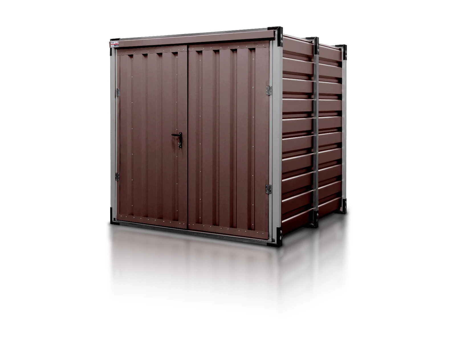 kontener magazynowy 2 25 m ciemny braz